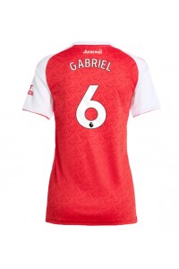 Arsenal Gabriel Magalhaes #6 Jalkapallovaatteet Naisten Kotipaita 2025-26 Lyhythihainen